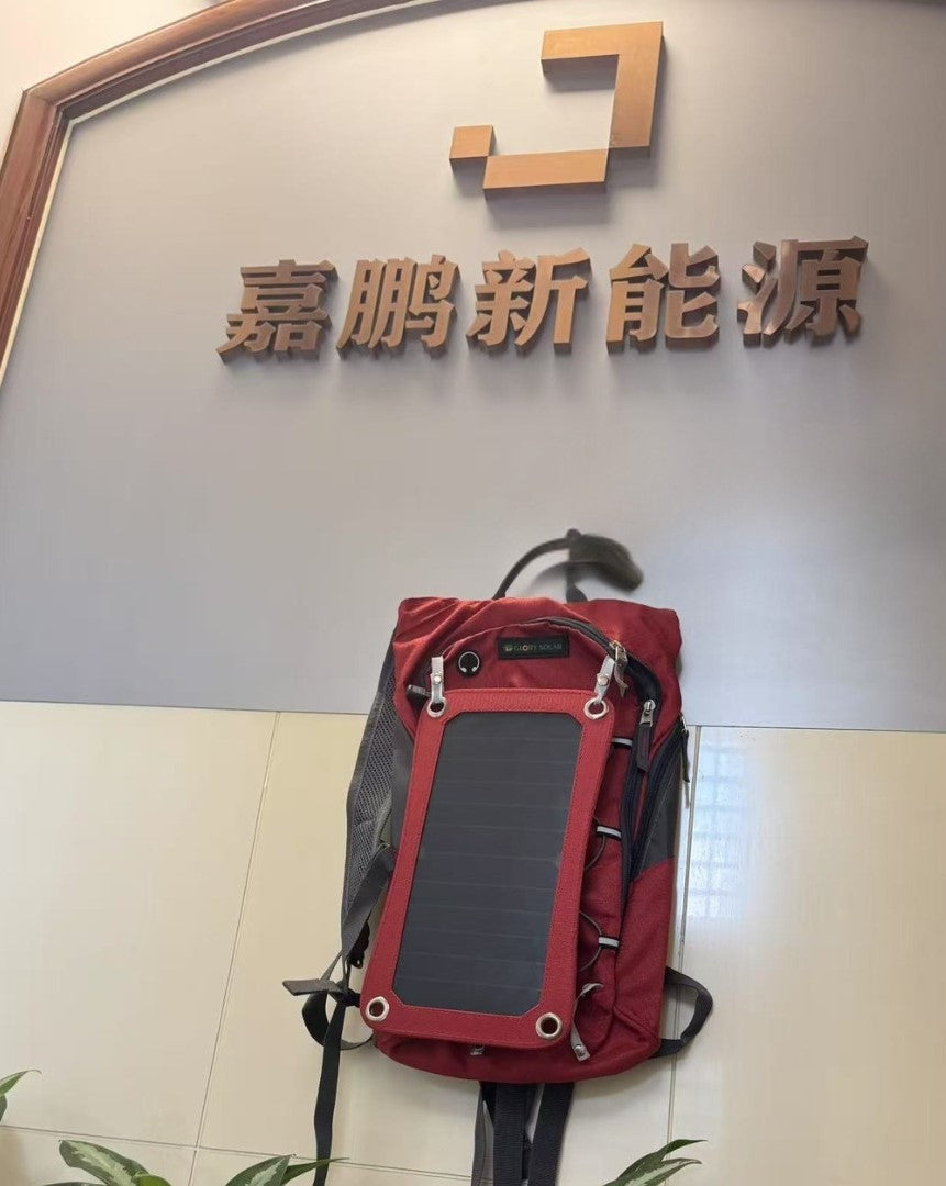 backpack with solar charging