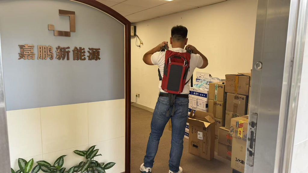 portable solar panel backpack